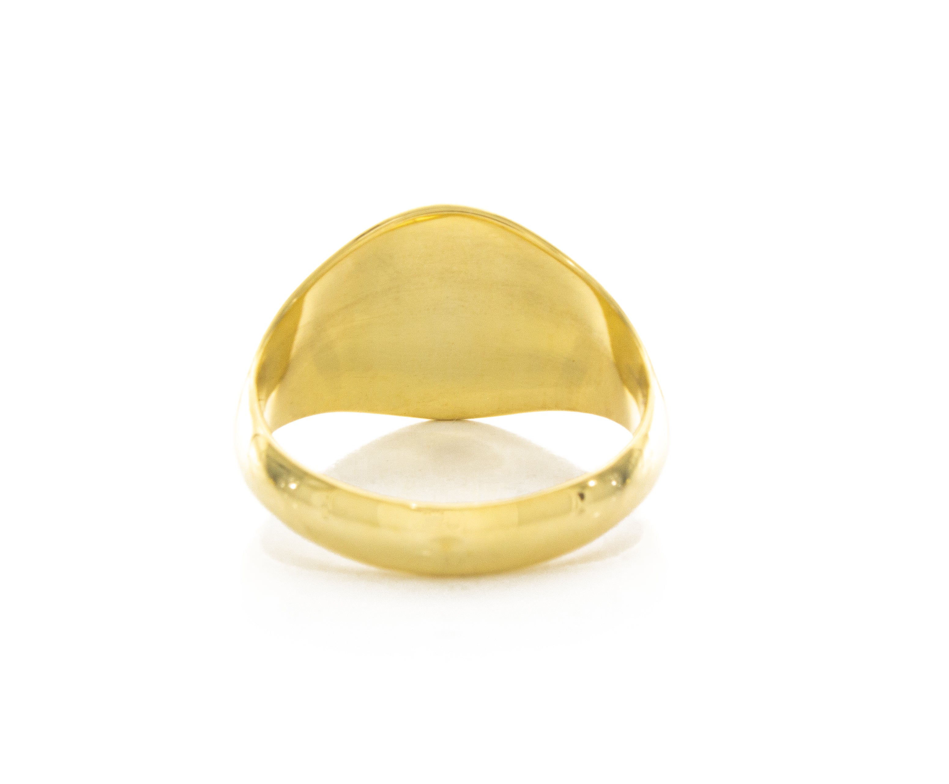 Holy Roman Empire Wax Seal Signet Ring, 14k Solid Yellow Gold Ring with Double Headed Eagle