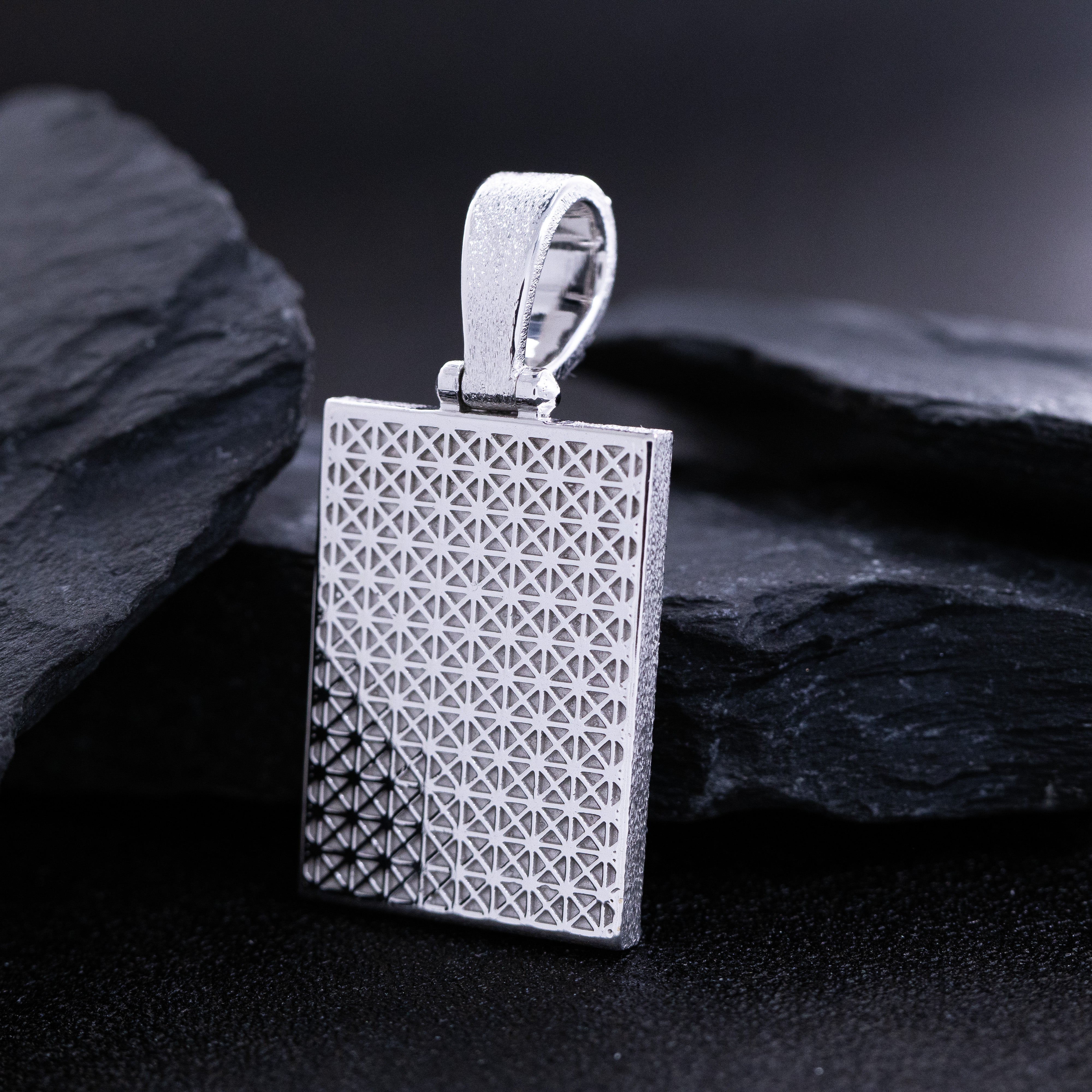Solid 18k Gold Initial Pendant with Natural Diamonds