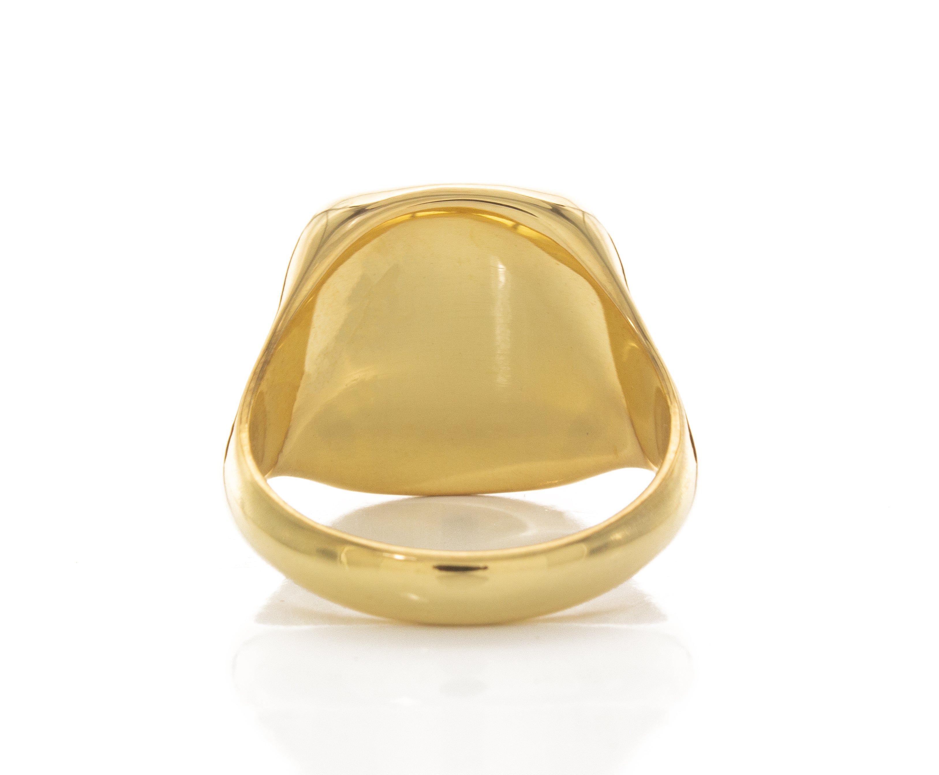English House of Tudor Wax Seal Signet Ring, 14k Solid Yellow Gold Ring
