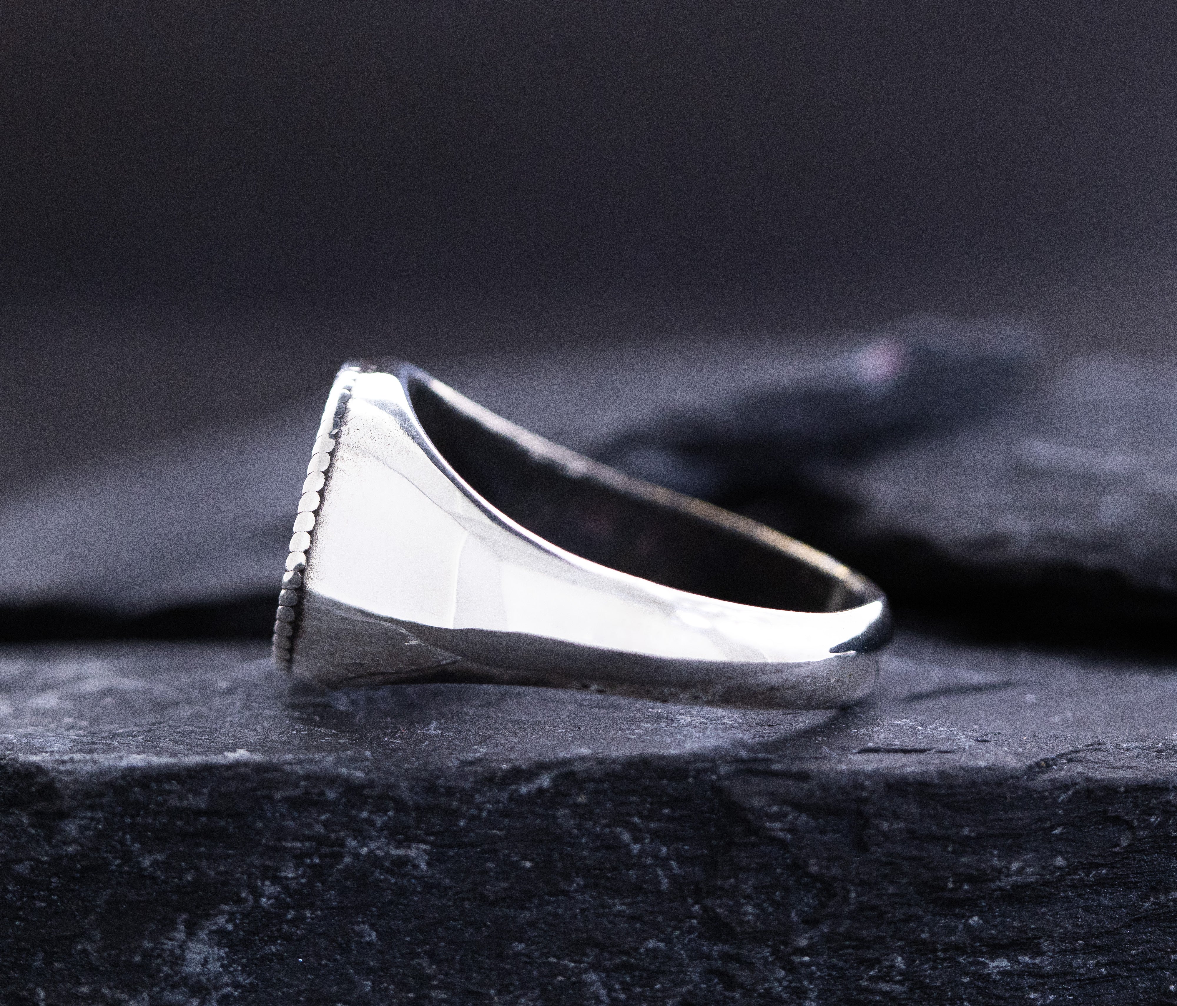 Renaissance Signet Ring, Sterling Silver Ring with Depiction of Roman Deities
