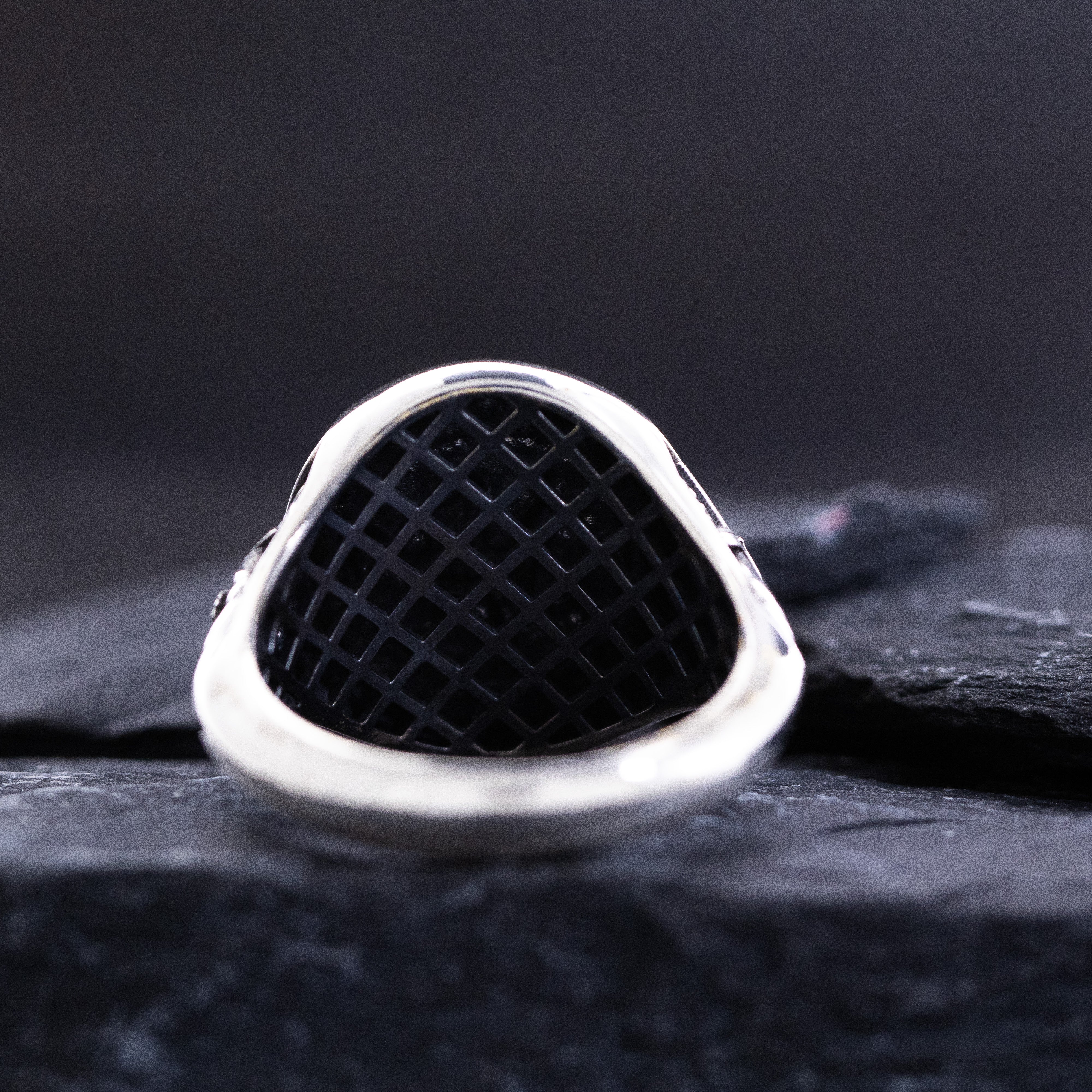 Spanish Style Sterling Silver Signet Ring Inspired Don Quixote