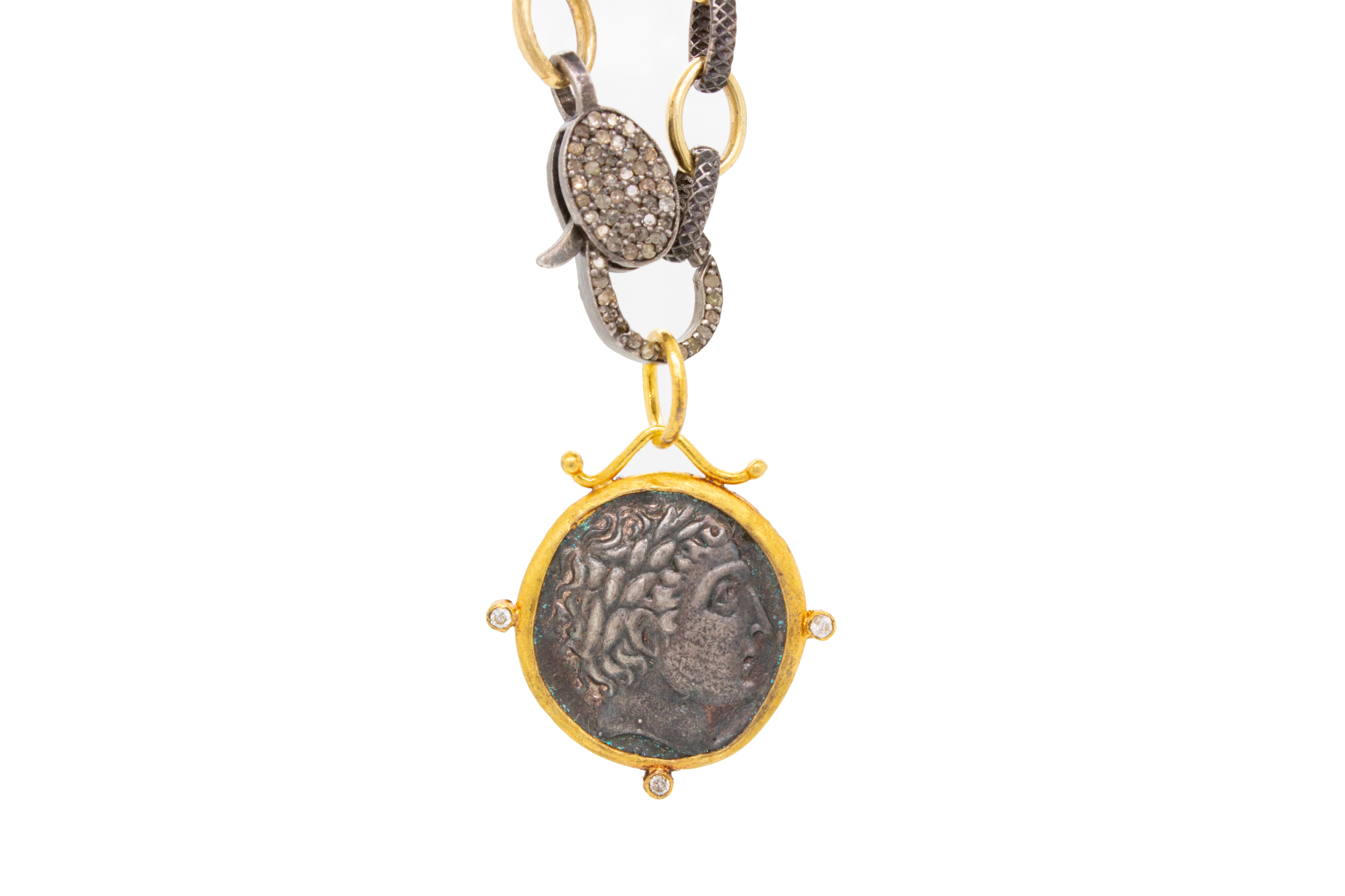 Macedonian Apollo with Gold Frame & Diamonds