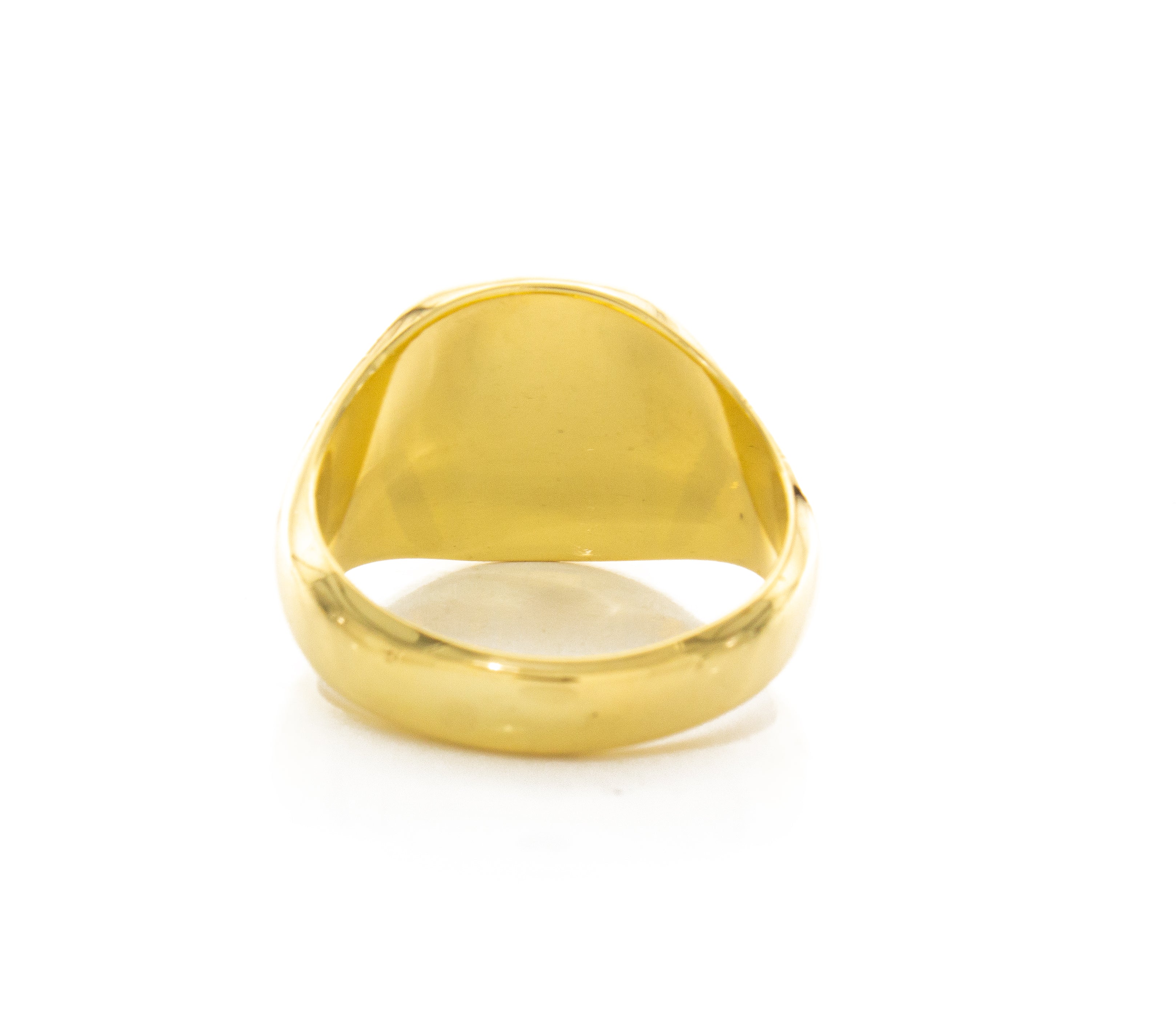 Make Your Own Family Crest Wax Seal Signet Ring, 14k Solid Yellow Gold Ring