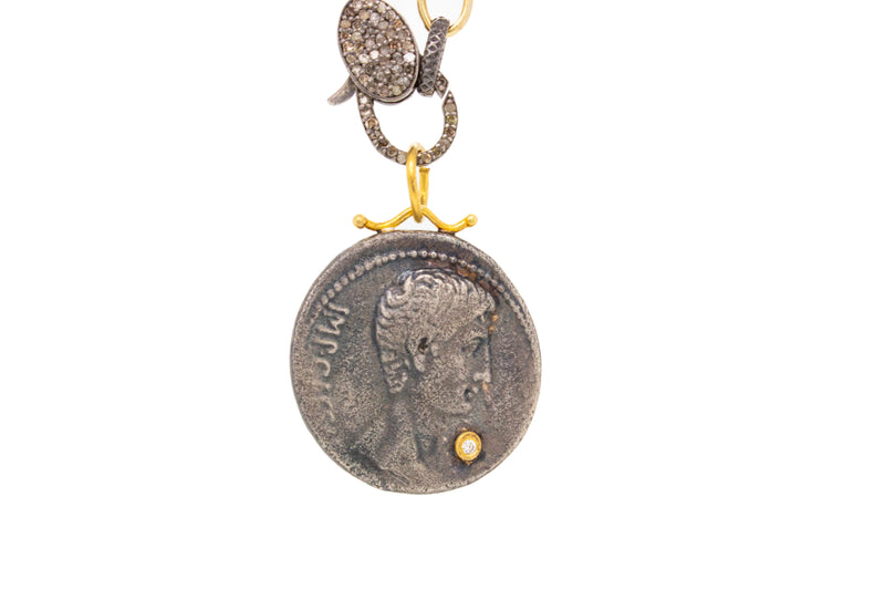 Roman Emperor Augustus and Sea Goat with Diamond
