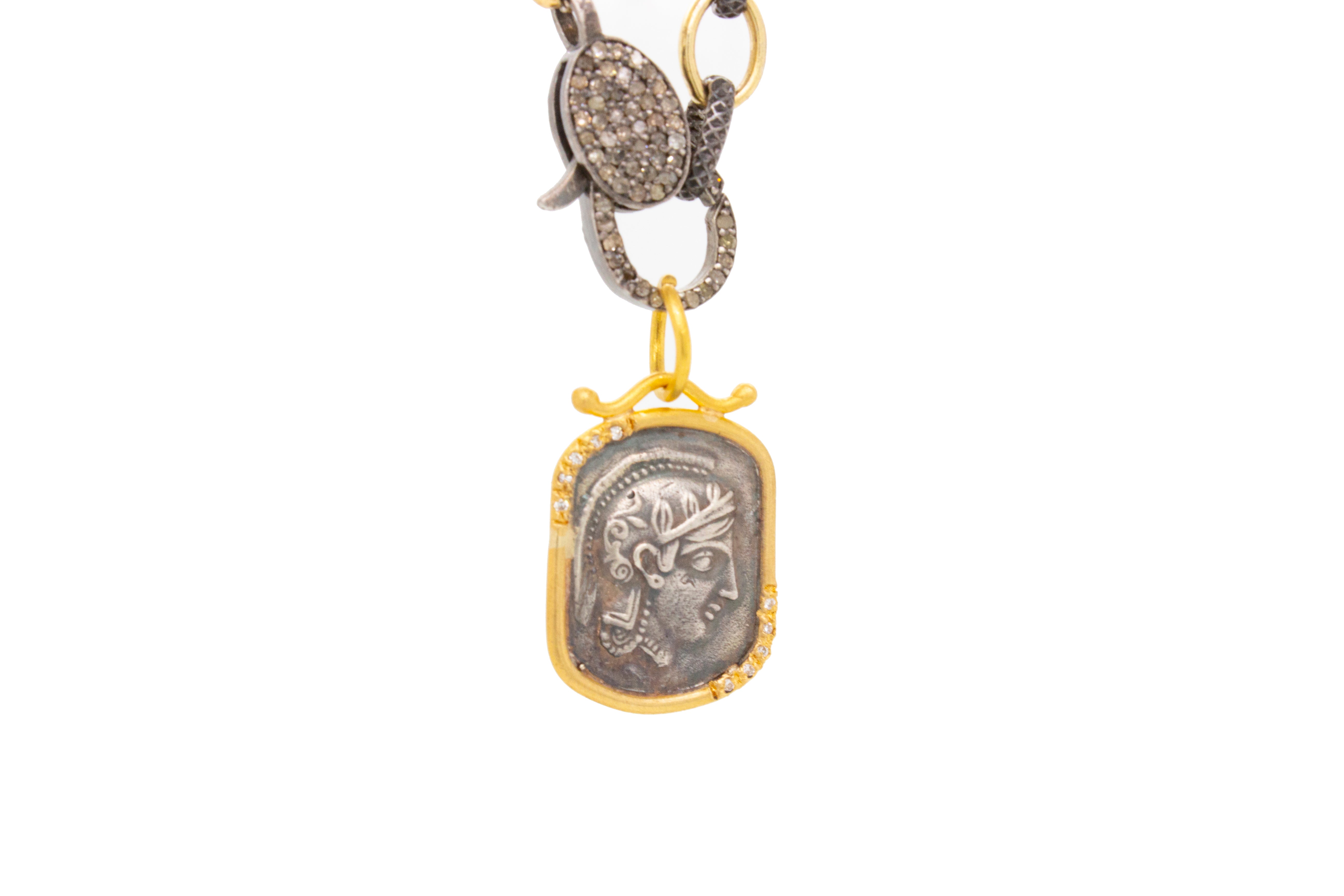 Owl of Athena with Diamonds
