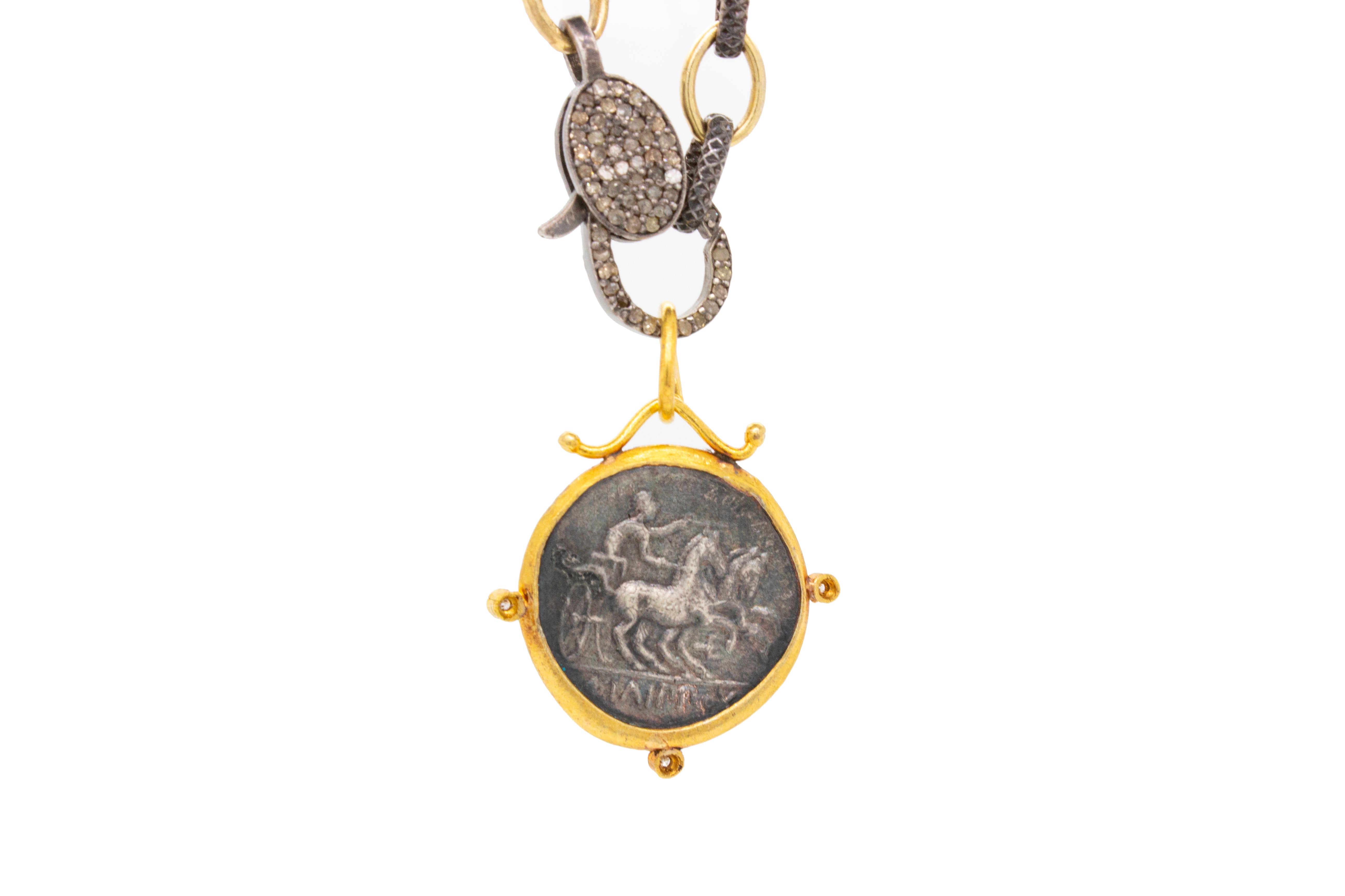 Macedonian Apollo with Gold Frame & Diamonds