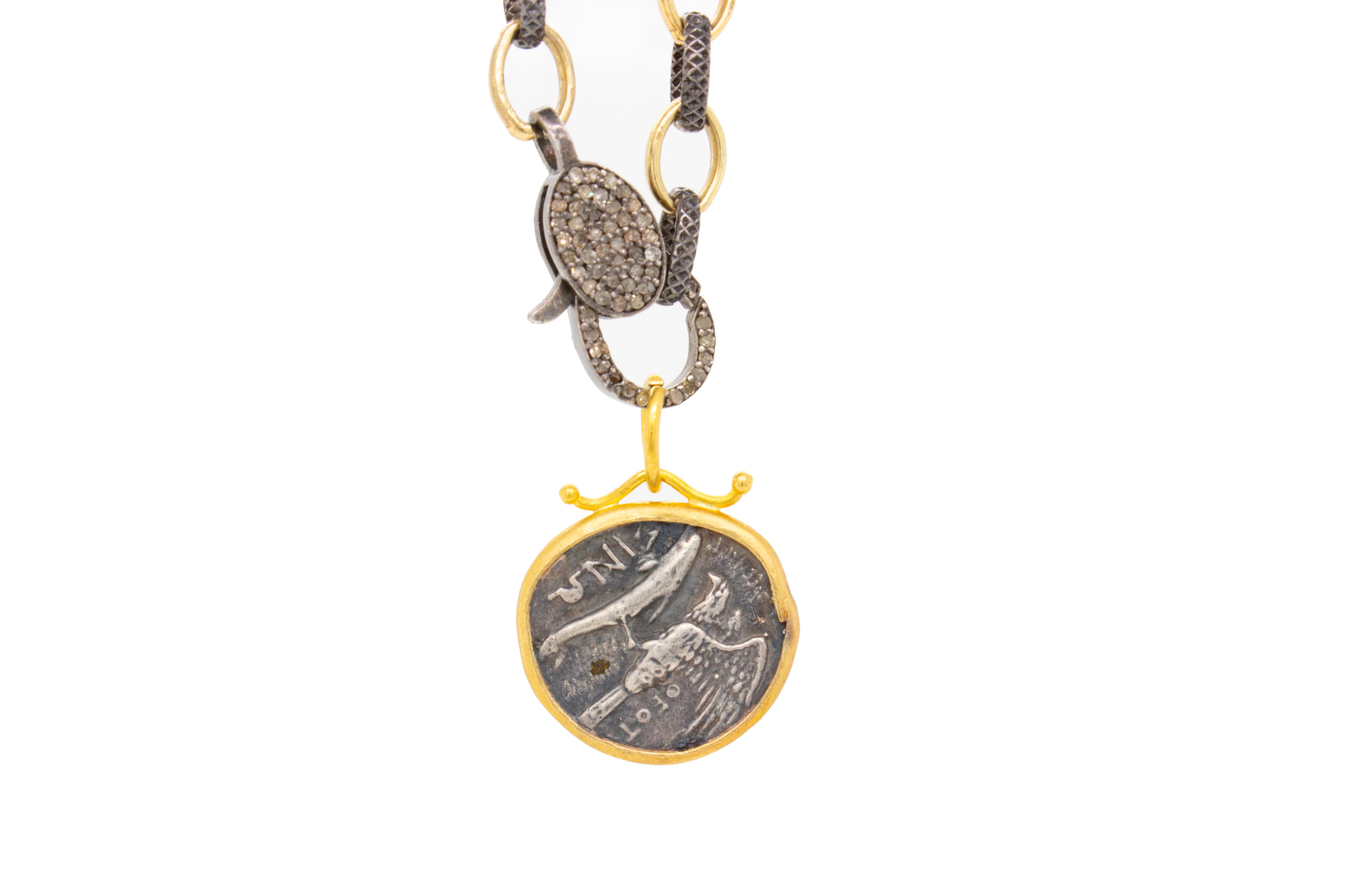 Greek Nymph with Gold Frame & Diamonds