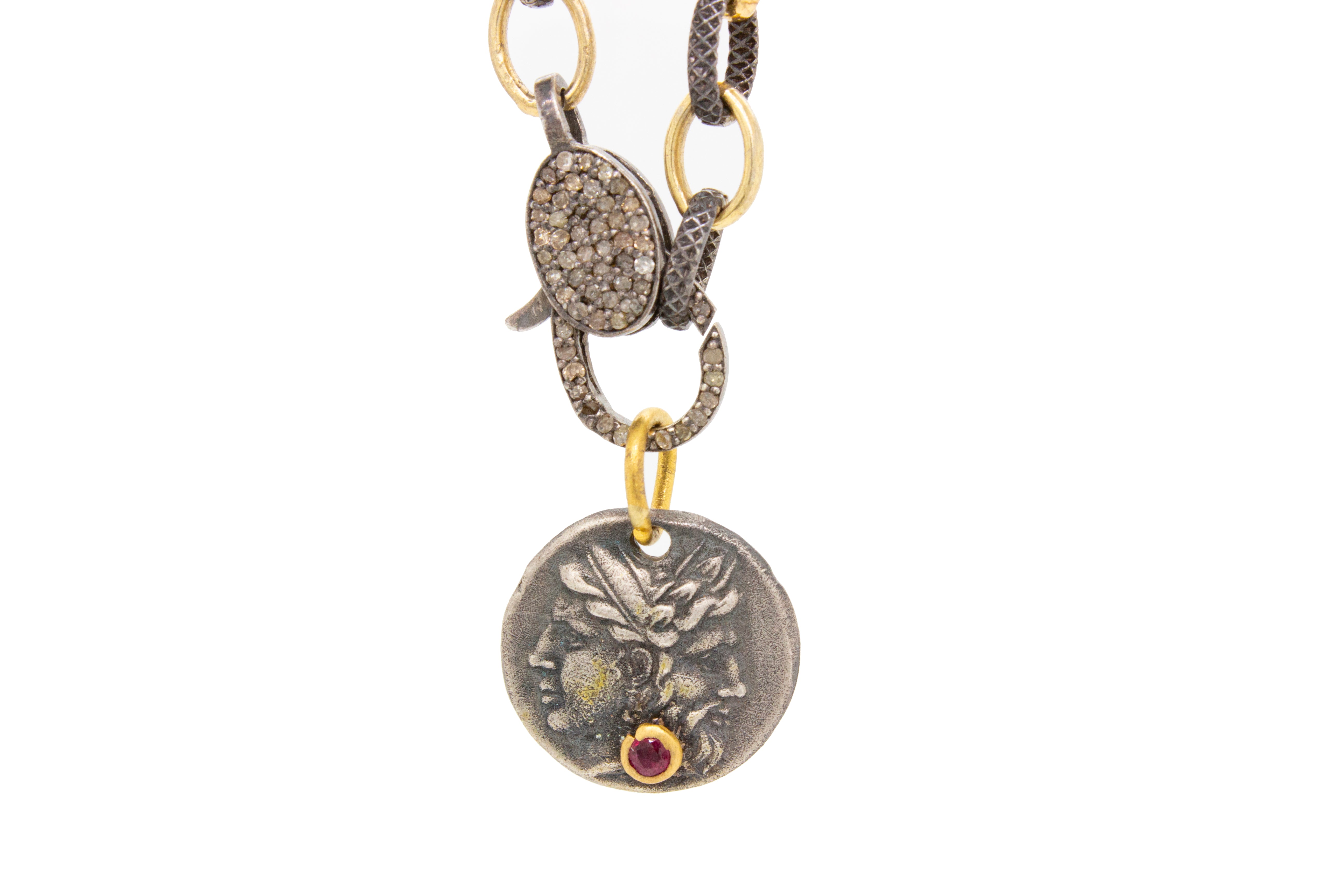 Roman God Janus with Ruby