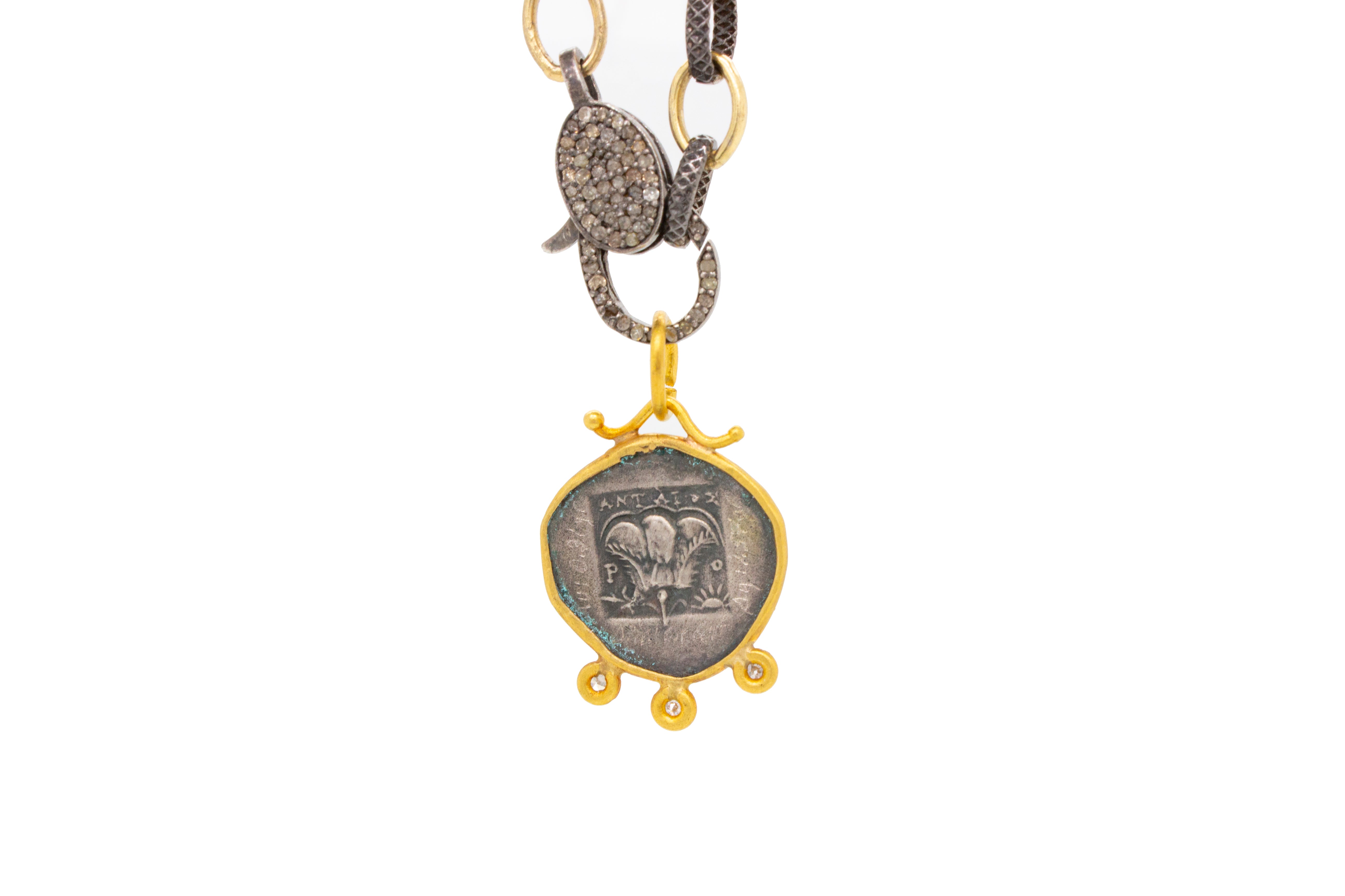 Helios, God of the Sun, with Three Diamonds
