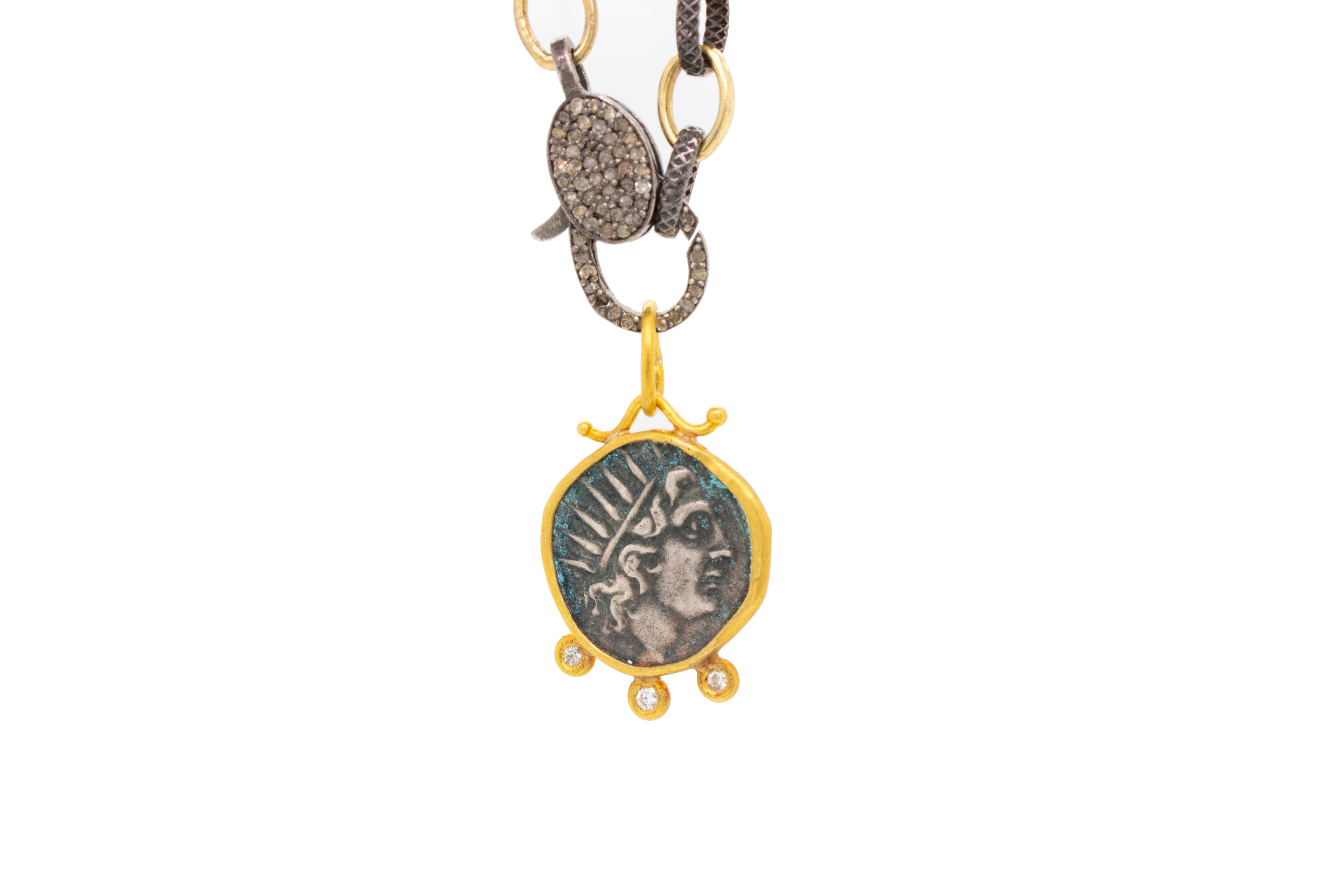 Helios, God of the Sun, with Three Diamonds