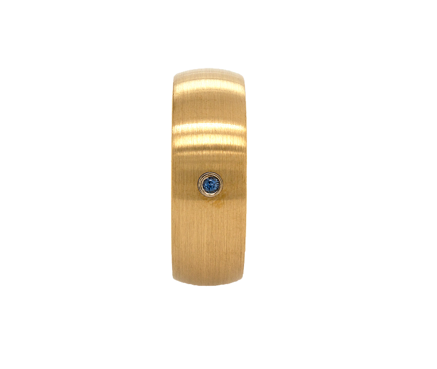 ring, ring with white background, yellow gold plated ring, ring with sapphire, sapphire wedding band, wedding band, mens wedding band, women's wedding band, custom ring, custom wedding band, mens rings, women's rings