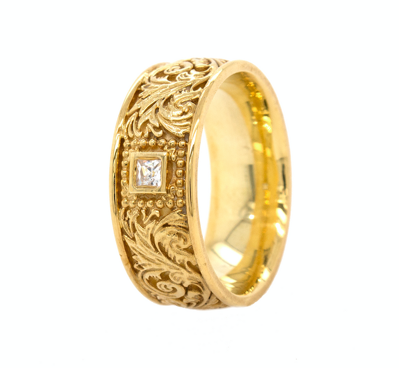 Diamond Braided Engagement Ring | Vintage Knot Anniversary Ring Women |  Hexagon Solitaire Ring 14k-18k