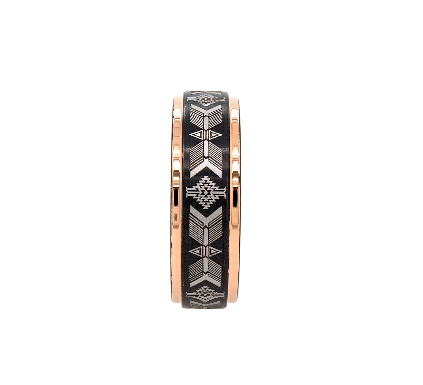 black ring, black tungsten ring, wedding band, mens wedding band, rose gold plated ring