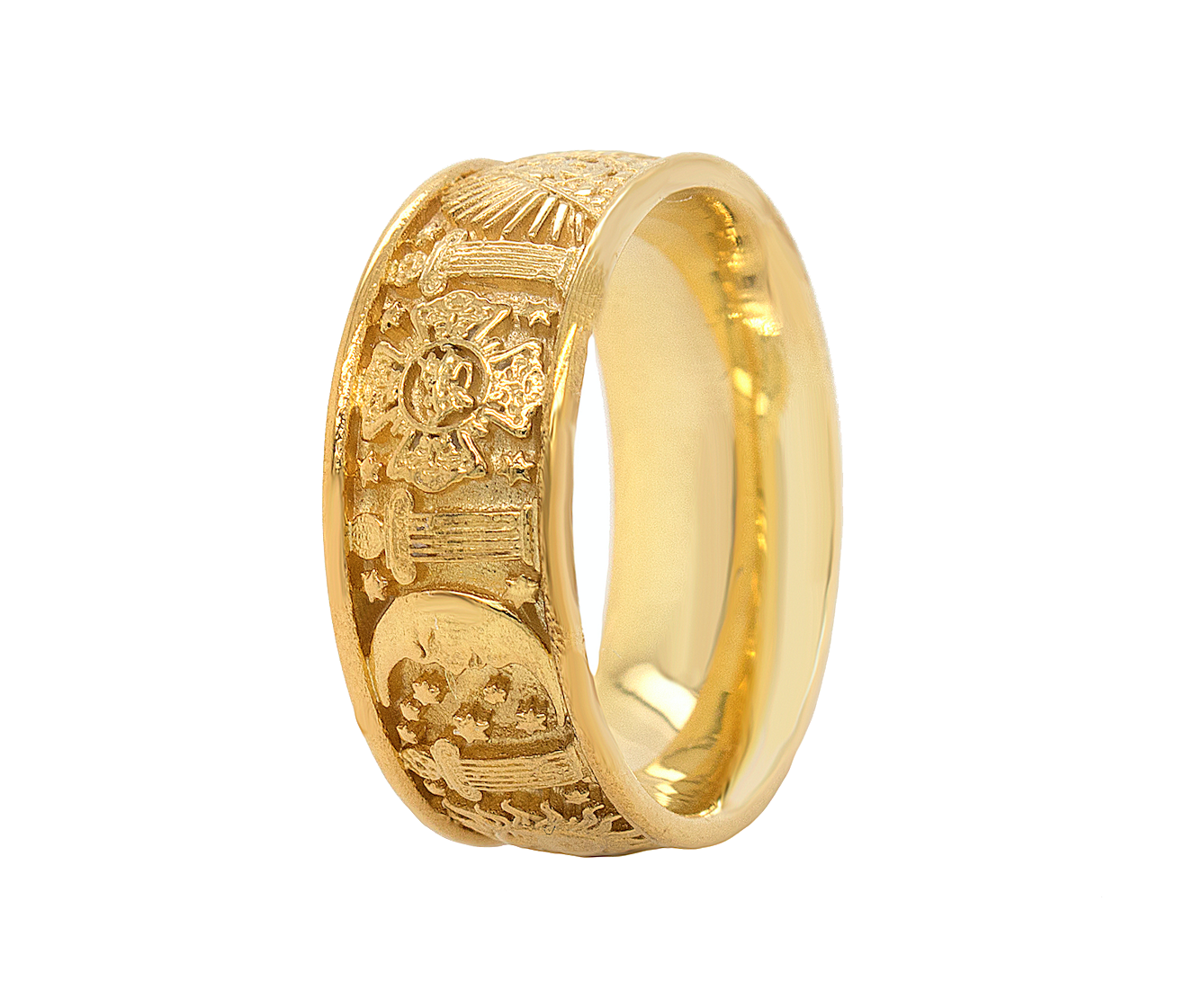 ring, ring on white background, solid gold ring, nordic ring, engraved ring, custom gold ring, mens ring, women's ring, wedding band