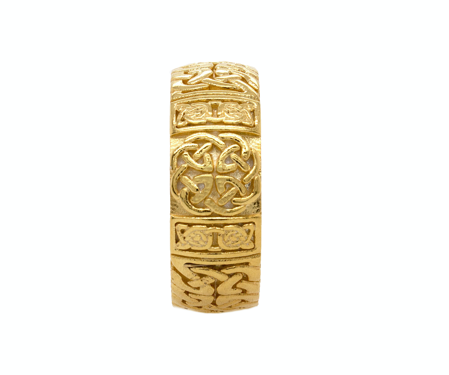 8mm, dome shaped ring, ring, ring on white background, solid golf ring, gold ring, yellow gold ring, mens ring, women's ring, engraved ring, custom ring, celtic knot ring, celtic knot, irish ring