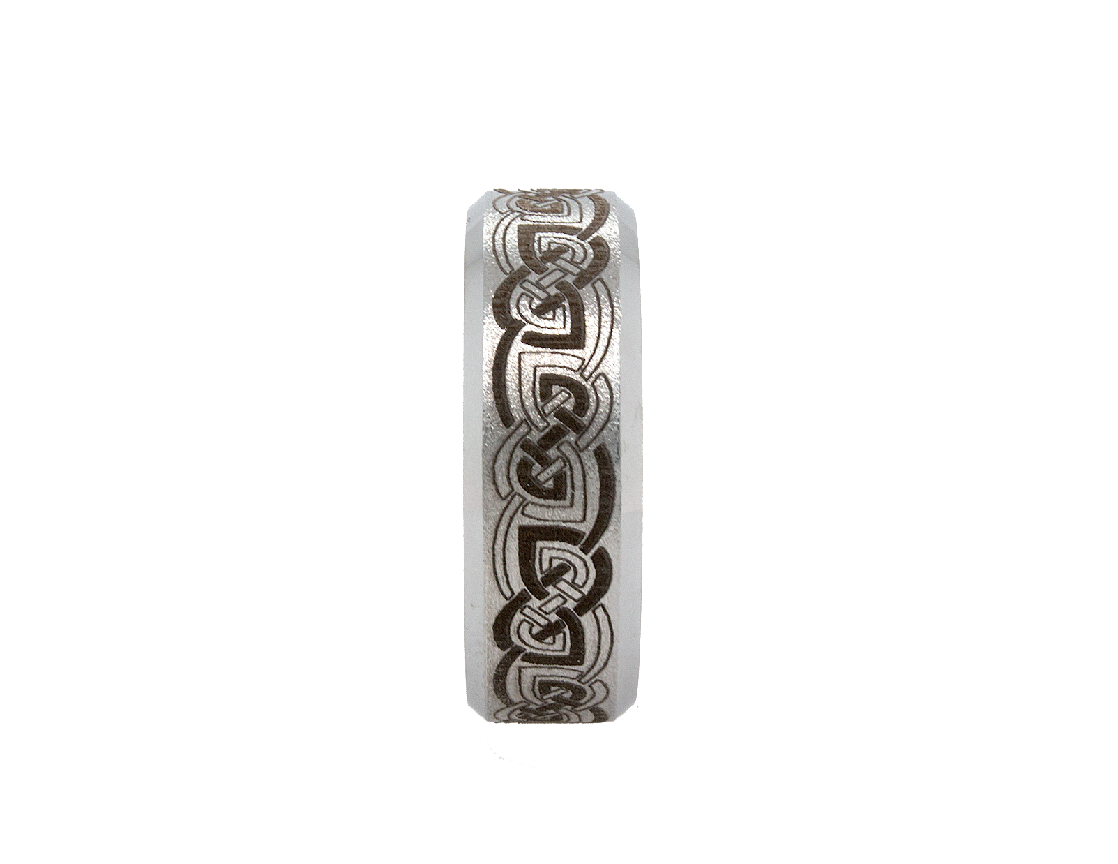 tungsten ring, wedding band, celtic ring, ring with engraving, engraved ring, ring with relic engravings, celtic knot engraving, 8mm ring, ring with white background, custom ring, personalized ring